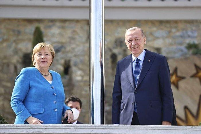 Angela Merkel'le Kamera Karşısına Geçen Cumhurbaşkanı Erdoğan'dan Direk Şakası: Aramıza Başka Bir Şey Girmesin