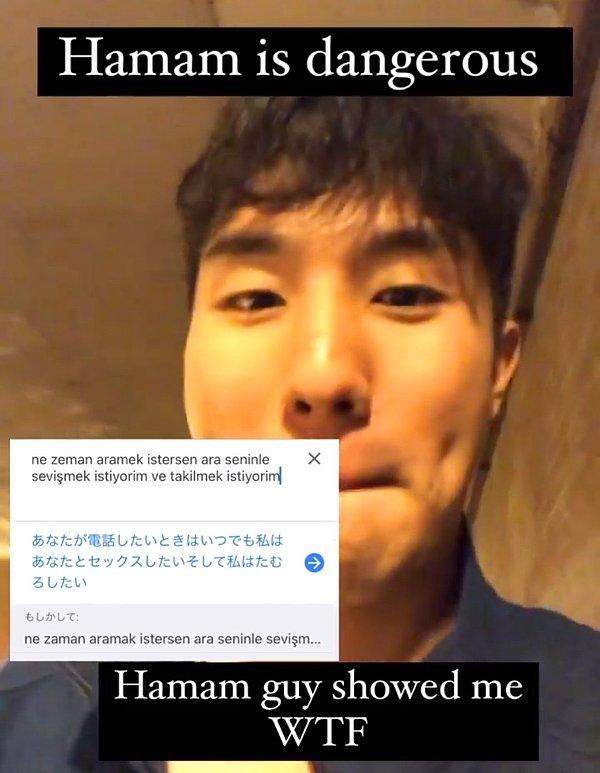 Japon turist de bu mesajı sosyal medya hesabından paylaşmış. Mesaj da şu şekilde👇