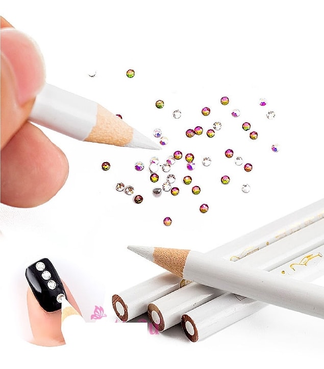 7. Nail Art taş tutucu mumlu kalemlere bayılacaksınız!