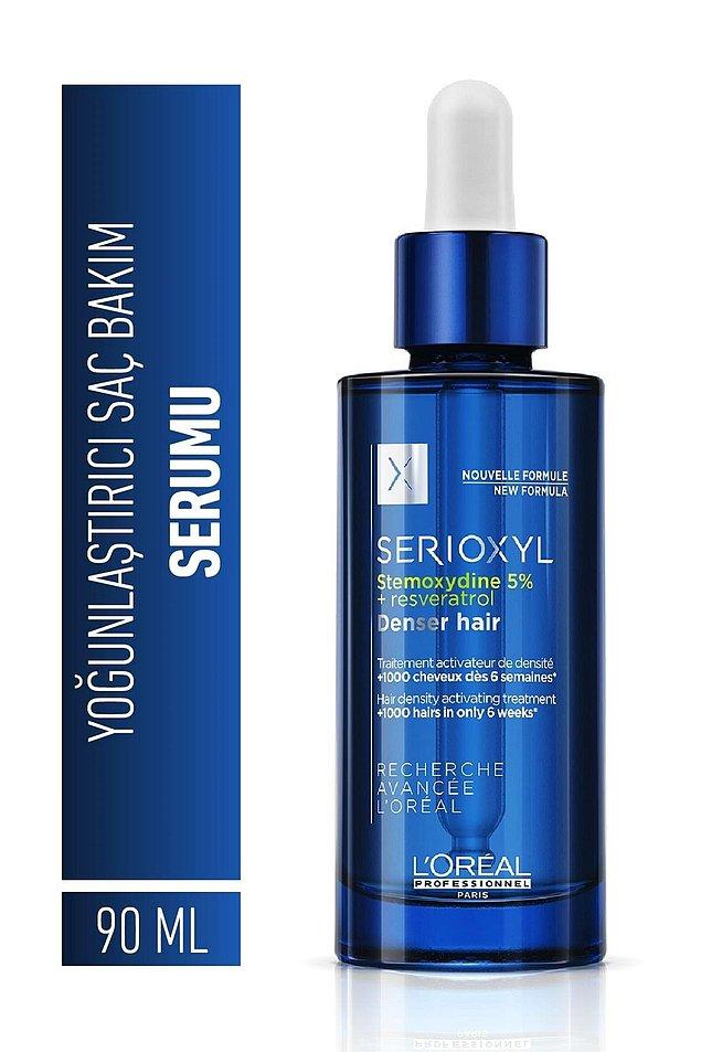 8. En iyi ve en etkili saç serumlarından biri de sensin: L'oreal Serioxyl Denser Hair yoğunluk arttırıcı serum.