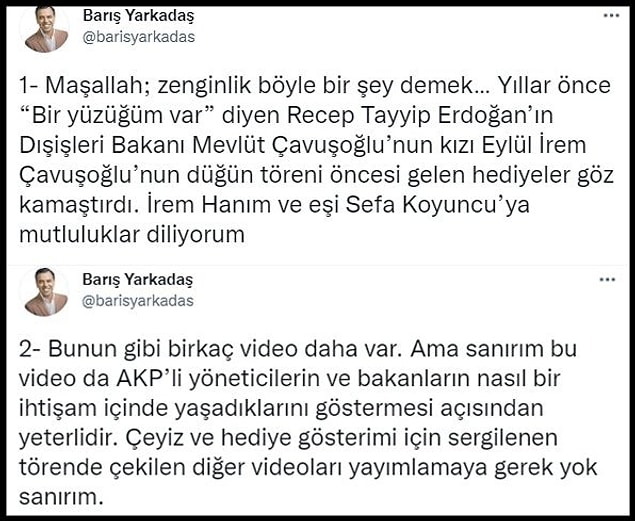 O iddiayı Gazeteci Barış Yarkadaş ortaya attı: 👇