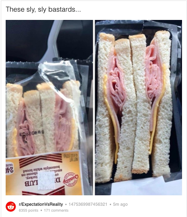 1. Так ловко обманулис сэндвичем: