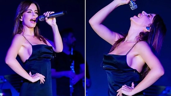 Simge Sağın Sahne Kostümüyle Yürek Hoplattı! Alkışlar Karşısında İse Göz Yaşlarını Tutamadı...