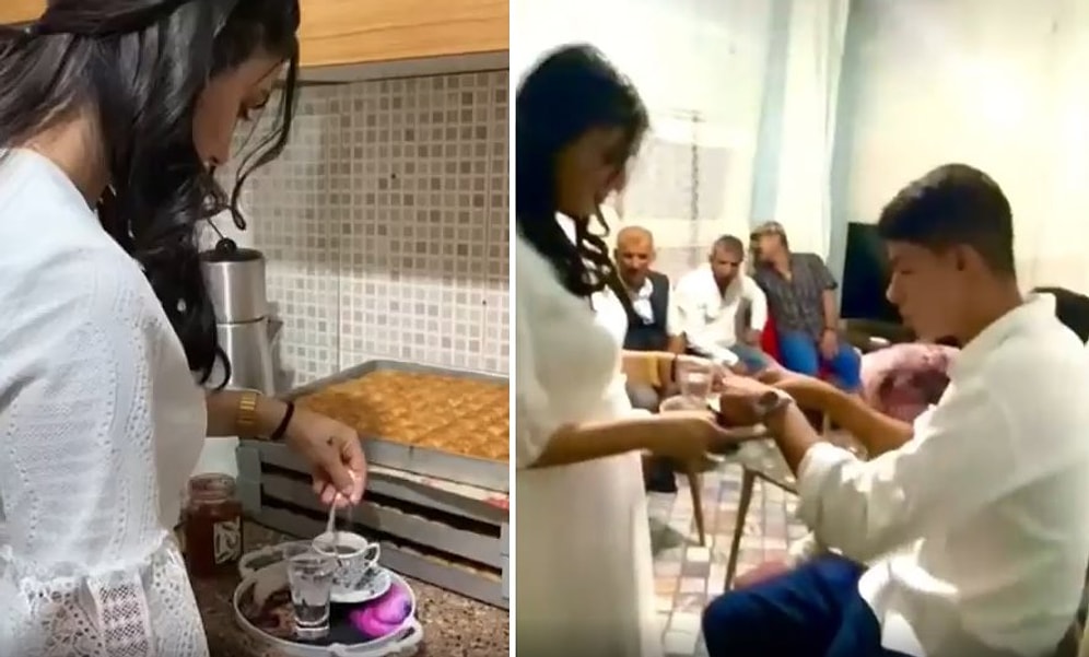 Henüz Yaşları Çok Küçük Olduğu İddia Edilen Çiftin Tepki Çeken 'Kız İsteme Merasimi' Görüntüleri