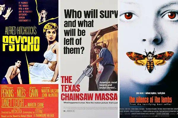 3. Üç farklı korku filmi - Sapık (1960), Teksas Katliamı (1974) ve Kuzuların Sessizliği (1991) - aynı seri katilden esinlenmiştir.