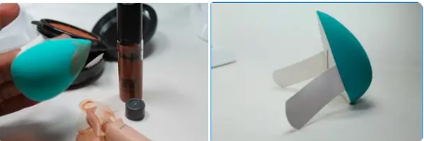 9. Спонжик для нанесения тонального крема с ремешком