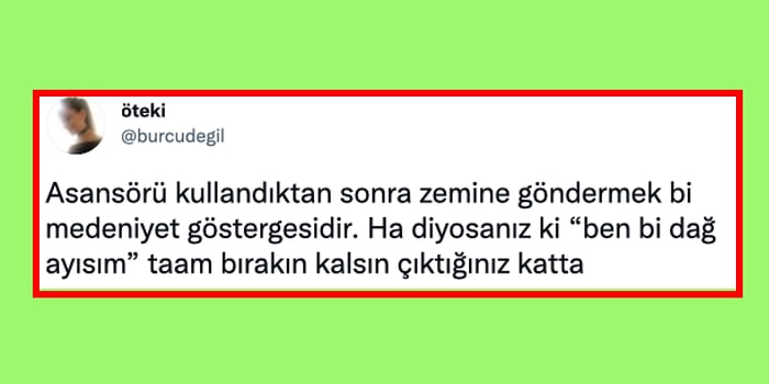 Asansörü Kullandıktan Sonra Zemin Kata Göndermemenin 'Dağ Ayılığı' Olduğunu Söyleyen Kişi Tartışma Yarattı