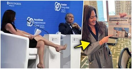 Rus Medyası ABD'li Gazeteci Hadley Gamble’ın Bacaklarıyla Putin'in Dikkatini Dağıtmaya Çalıştığını İddia Etti!