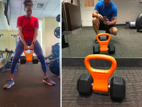 6. Удобный наручник для гантелей