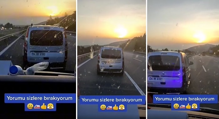 Ambulansın Siren Çalıp Selektör Yapmasına Rağmen Yol Vermeyen Sürücünün İzleyeni Sinir Krizine Sokan Anları