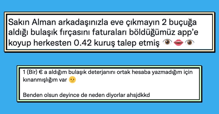 Bulaşık Fırçasının Fiyatını Kuruşu Kuruşuna Paylaştıran Alman Ev Arkadaşı Sosyal Medyayı İkiye Böldü