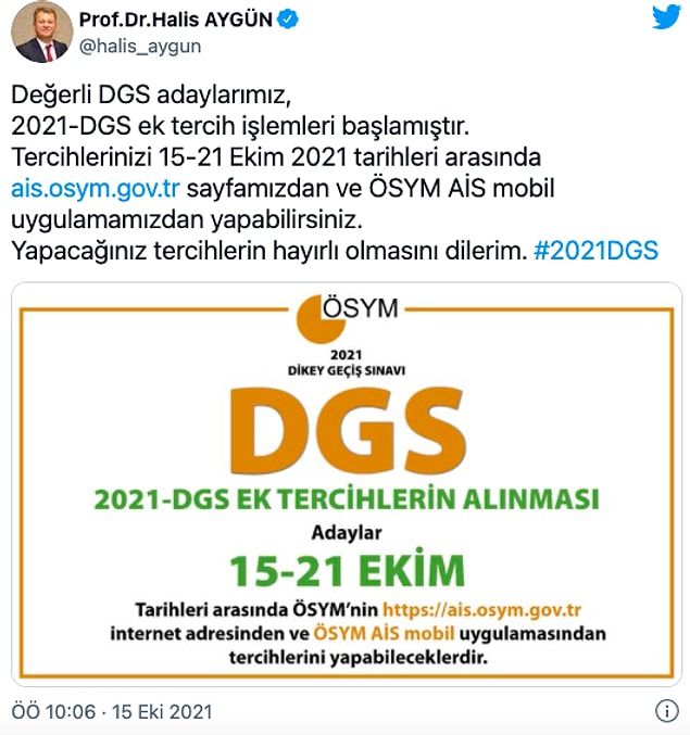 DGS Ek Tercih Başvurusunun Son Başvuru Tarihi Ne Zaman?