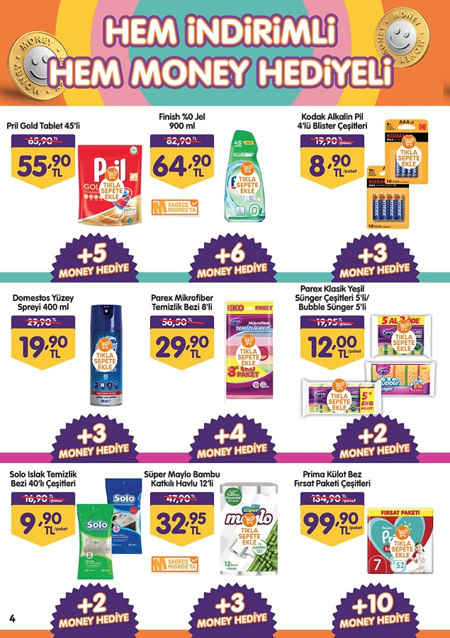 Prima Külot Bez (52'li) 10 Money Puan hediyeli. Fiyatı 99,90 TL.