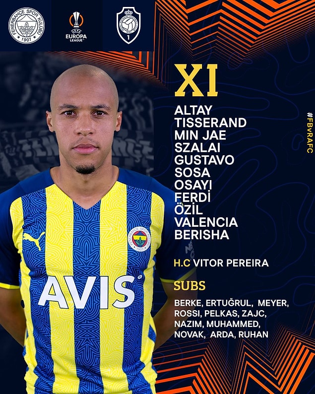 İlk 11'ler belli oldu: 👇
