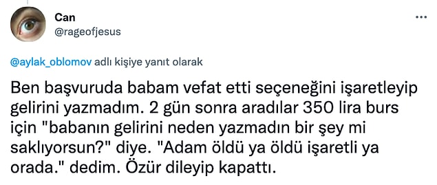Kimileri de kendi başlarına gelenleri anlattı...