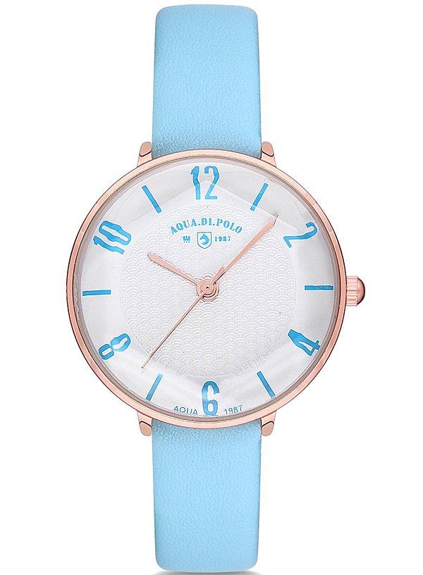 3. Sıcacık mavi rengiyle kolunuza çok yakışacak bu kol saatinde indirim var.