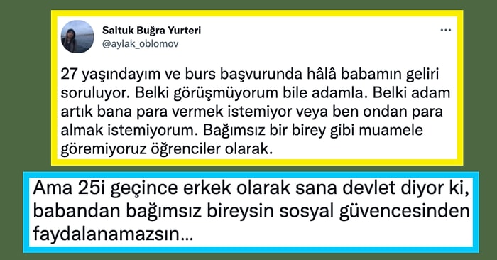 Burs Başvurularında Öğrencilere Hâlâ Anne ve Babalarının Gelirinin Soruluyor Olması Tartışma Yarattı!