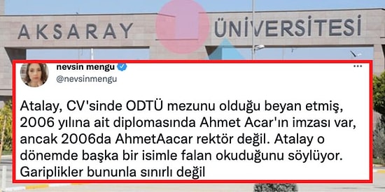Aksaray Üniversitesi'ndeki Bir Akademisyenin Diploması ve Eğitimiyle İlgili Ortaya Atılan Şaşırtan Gariplikler