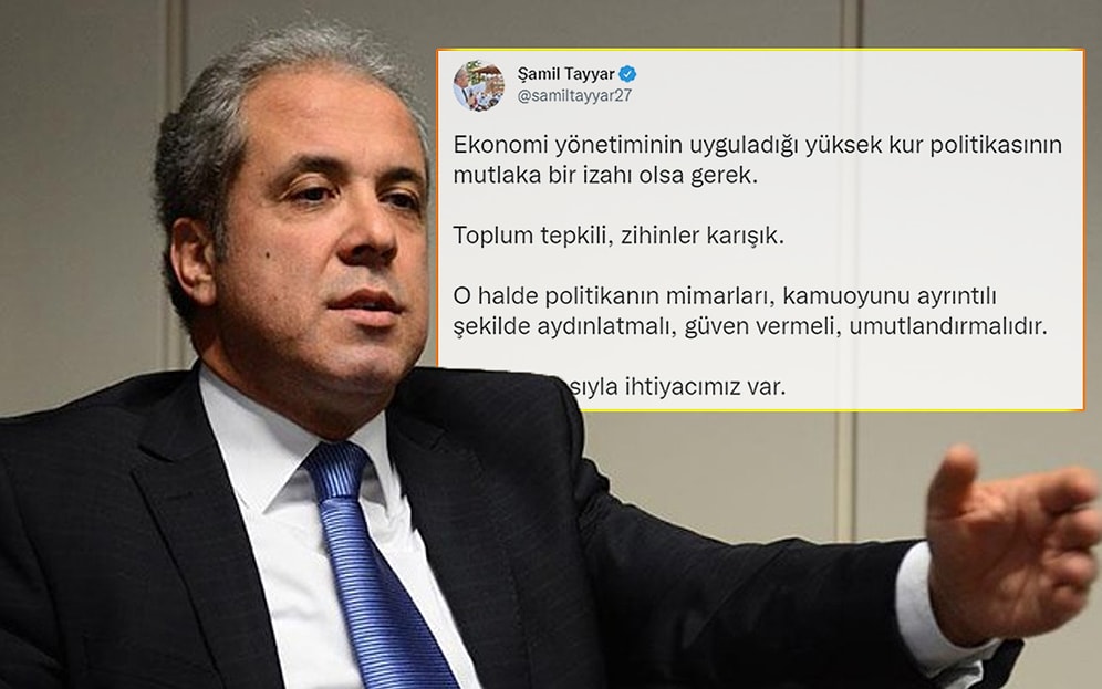 AKP'li Şamil Tayyar'dan Kur Tepkisi: 'Mutlaka Bir İzahı Olsa Gerek'