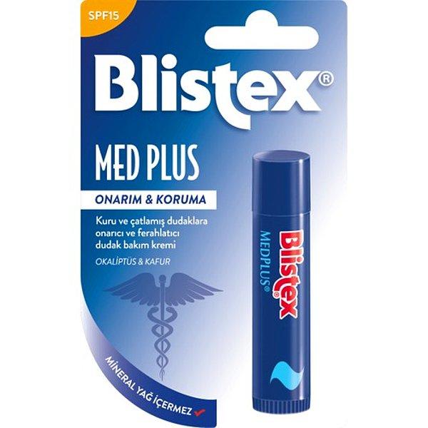 15. Dudaklarınızı hem güneşten hem de soğuk havadan korumanın en güvenilir yolu:  Blistex Med-Plus
