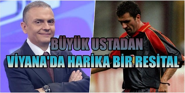 Hagi, kaleye baktı... Bir çalım, nefis bir hareket...
