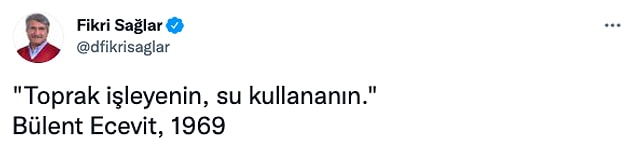 Bülent Ecevit'ten,