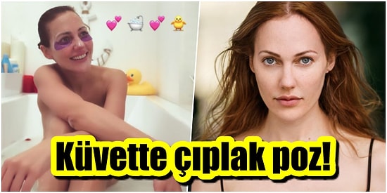 Almanya'ya Yerleşen Ünlü Oyuncu Meryem Uzerli, Duş Alırken Küvette Verdiği Çırılçıplak Pozuyla Ortalığı Yaktı!