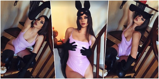 Defne Samyeli'nin 18'lik Kızı Derin Talu'nun Cadılar Bayramı Pozları Sosyal Medyayı Salladı! 🔥