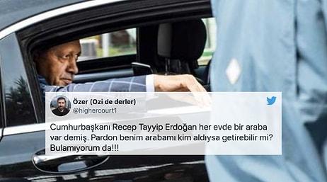 Erdoğan Her Evde Araba Olduğunu İddia Etti ve 'Araç Yetişmiyor' Dedi: Sosyal Medya Arabaların Yerini Sordu