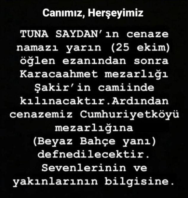 Ardından da bütün herkes kan için seferber oldu ancak Tuna Saydan tüm müdahalelere rağmen kurtarılamadı.