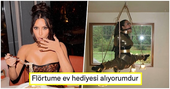 Kim Kardashian, Paylaştığı Elleri ve Ağzı Bağlı Avizede Duran Kadın Fotoğrafı ile Kafaları Karıştırdı!