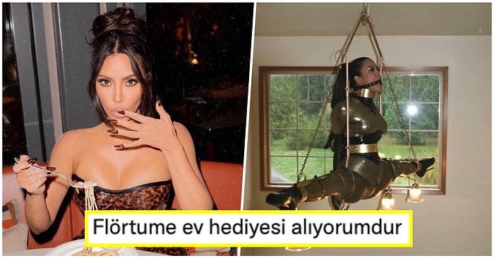 Kim Kardashian, Paylaştığı Elleri ve Ağzı Bağlı Avizede Duran Kadın Fotoğrafı ile Kafaları Karıştırdı!