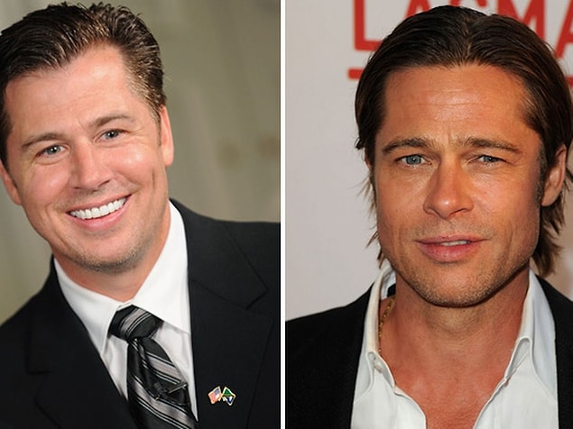 9. Brad Pitt ve kardeşi Doug Pitt