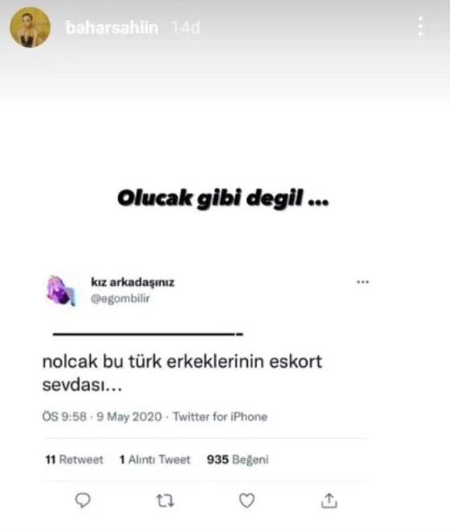 İşte Bahar Şahin'in O Göndermeleri:
