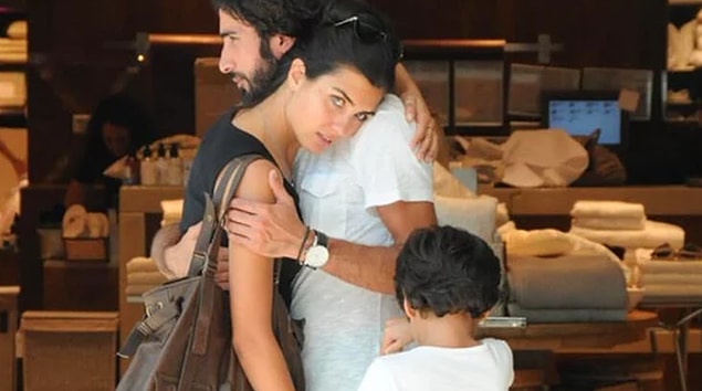 5. Tuba Büyüküstün, oğlunu kaybeden eski sevgilisini zorlu gününde yalnız bırakmadı!