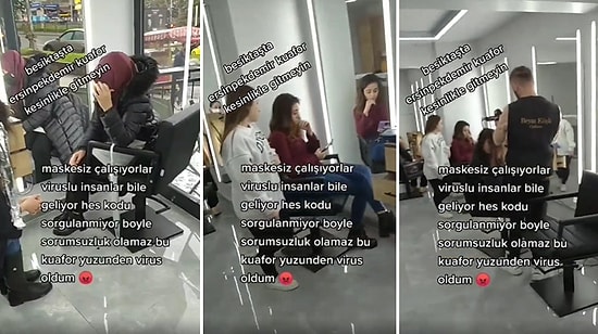 Gittiği Kuaförde Kimsenin Maske Takmadığını ve HES Kodu Sorulmadığını İddia Eden Kadın İsyan Etti