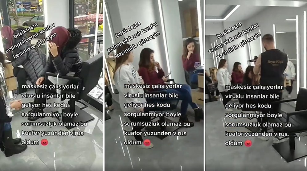 Gittiği Kuaförde Kimsenin Maske Takmadığını ve HES Kodu Sorulmadığını İddia Eden Kadın İsyan Etti