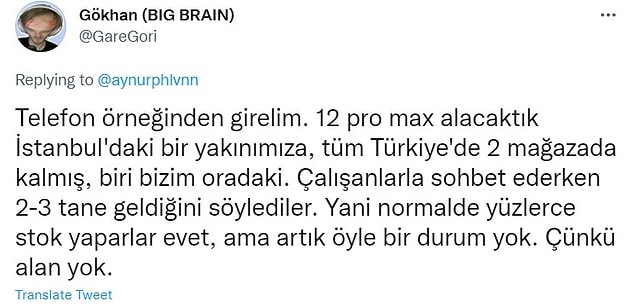 Araç, telefon gibi ürünlerin bulunmama sebebinin çok satış değil; eksik stok olduğunu pek çok kişi belirtti.