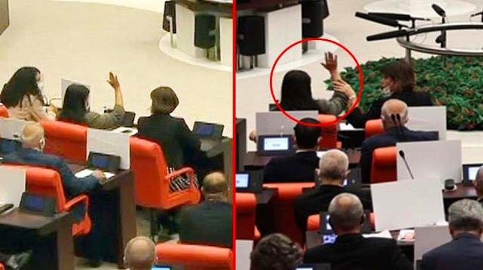 HDP'li Pervin Buldan Tezkere Oylamasında Yanlışlıkla 'Evet' Oyu Kullandı