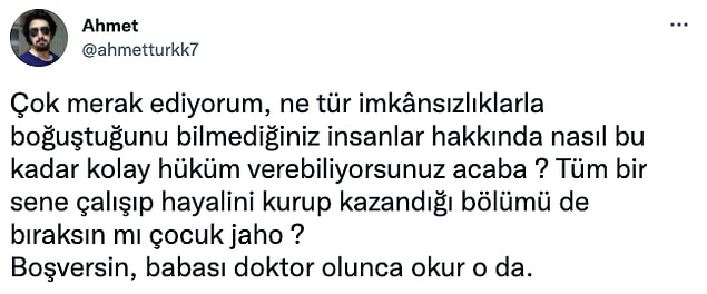 Tek çare okulu bırakmak olmamalı işte.