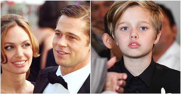 5. Angelina Jolie ve Brad Pitt'in ilk biyolojik çocuğu Shiloh, ebeveynlerinin tüm genlerini almış gibi görünüyor.