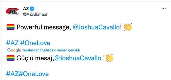 Josh Cavallo'nun açıklamalarından sonra ise dünyanın dört bir yanından destek mesajları yağdı: 👇
