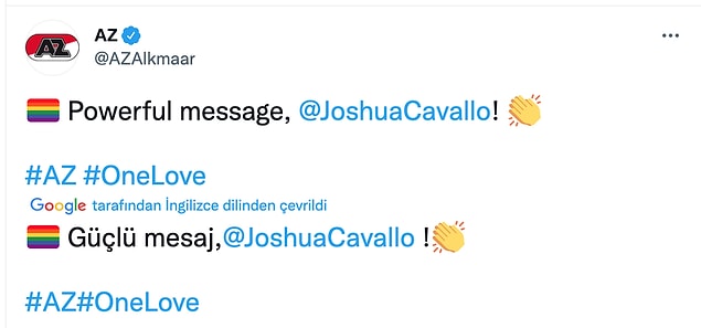 Josh Cavallo'nun açıklamalarından sonra ise dünyanın dört bir yanından destek mesajları yağdı: 👇