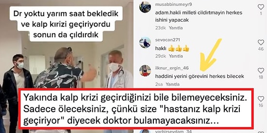 Bir Hastanede Doktorlara Küfürler Savuran Hasta Yakınının TikTok Videosu ve Dehşete Düşüren Yorumlar