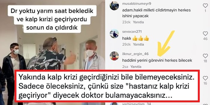 Bir Hastanede Doktorlara Küfürler Savuran Hasta Yakınının TikTok Videosu ve Dehşete Düşüren Yorumlar