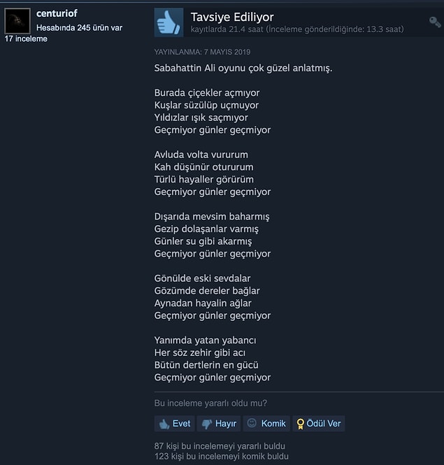1. Sabahattin Ali, iyi anlatmış.