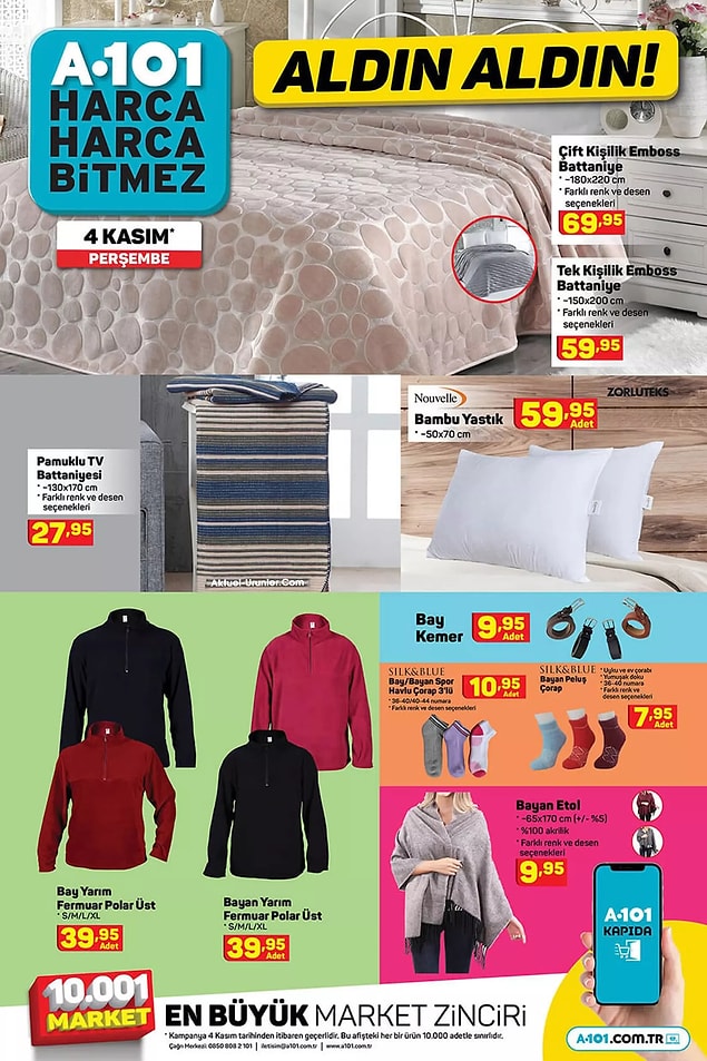 Tek Kişilik Emboss Battaniye 150x200 cm 27,95 TL.