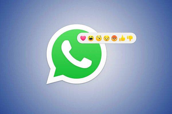 Facebook Messenger ve iMessage gibi uygulamalardan aşina olduğumuz mesajlara tepki verme özelliği, sonunda WhatsApp'a da geldi.