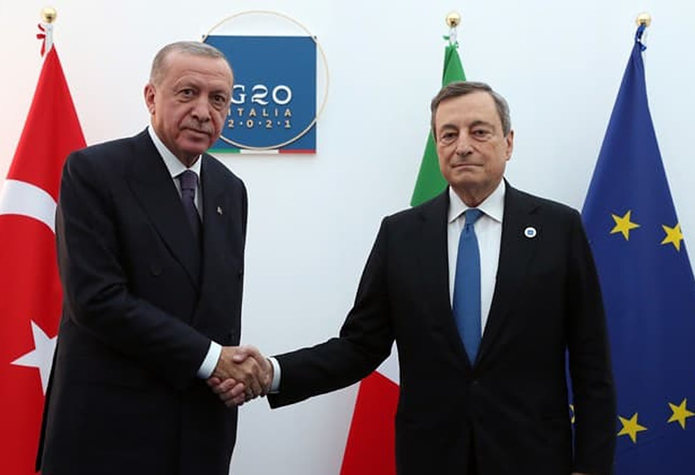 Cumhurbaşkanı Erdoğan, Kendisi İçin 'Diktatör' Diyen İtalya Başbakanı Draghi ile Görüştü