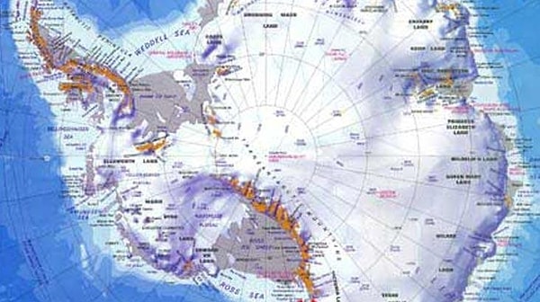 Antarktika'nın Harita Üzerindeki Yeri... Antarktika Haritası
